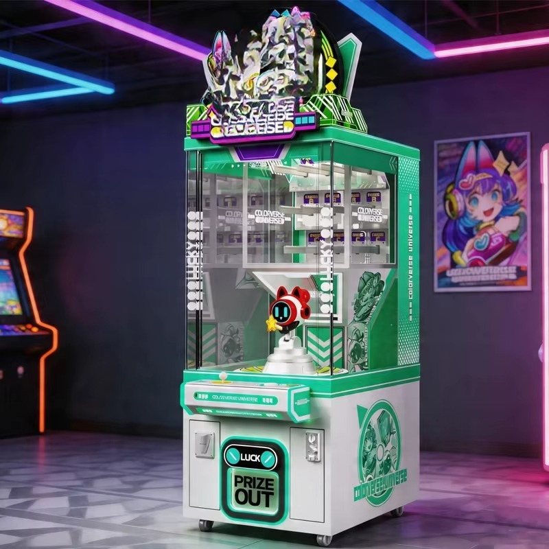 Arcade Game Coin - Kinderen muntbediende knuffelvanger arcadekast met aanpasbaar